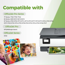Ubinki 952XL Ink Cartridge Combo Pack Compatible for HP 952 XL HP952 HP952XL to Officejet Pro 8710 7740 8720 8702 8210 7720 8715 8730 8740 8216 8725 8200 Printers (Black Cyan Magenta Yellow 4-Pack)