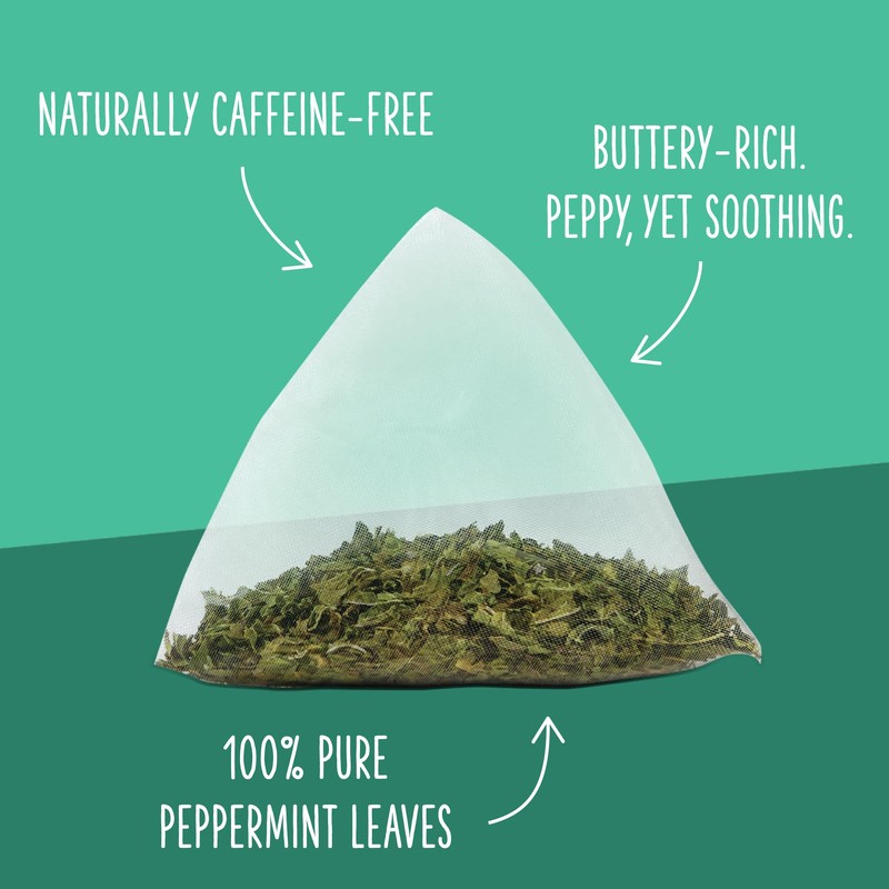 Two Leaves and a Bud Organic Peppermint Tea Bags, Naturally