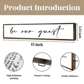 Be Our Guest Sign, Be Our Guest Wall Decor, Guest Room Wall Decor, Bedroom Wall Decor Above Bed, Tiered Tray Sign, Wooden Box Sign Desk Décor, Home Wall Decor Wood Framed, Rustic Farmhouse Decor