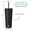 go! 24oz Stainless Steel Straw Tumbler with Triple Insulation &