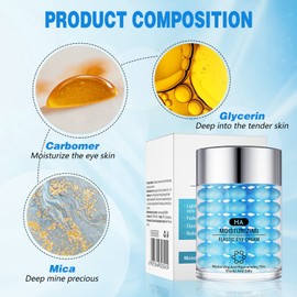 Anti-wrinkle eye cream, hyaluronic acid eye cream, anti-wrinkle firming eye cream, eye bag remover and firming cream, anti-ageing eye cream gel, eye cream for removing dark circles