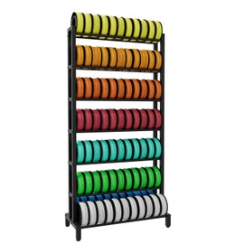 Heavy-Duty 3D Filament Storage Rack – 7-Tier Stand for Organizing PLA, ABS, TPU & Nylon Spools, Perfect for 3D Printer Labs & Offices