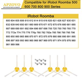 APZOVO APZOVO 6Pcs Seitenb1rsten f1r iRobot Roomba 500 600 700 800 900 Serie