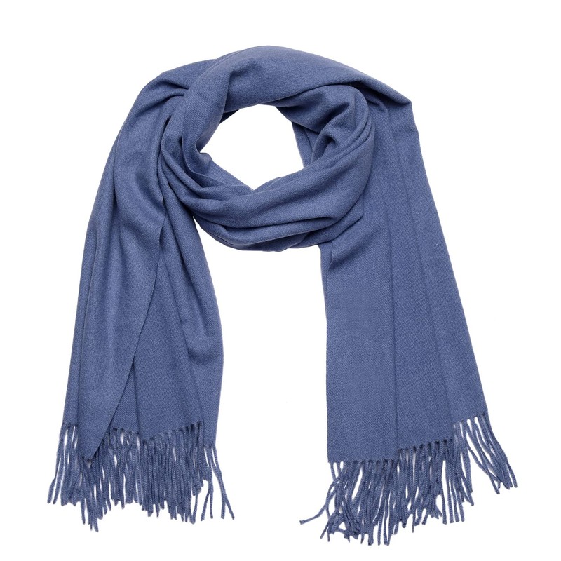 Masada Women's Winter Scarf, Warm and Soft Scarf, blue