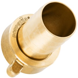POPPSTAR Hose Connector 1 Inch Brass (Including Union Nut with Flat Seal) Hose Fitting 1 Inch Female Thread to Hose Nozzle 1 Inch (25 mm)