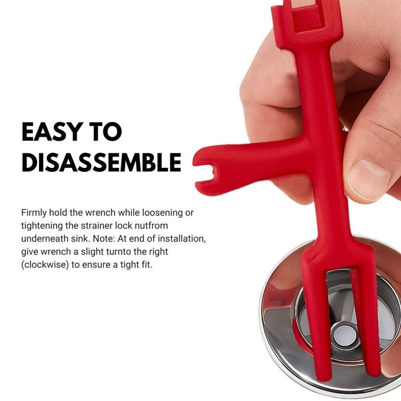 Juglok 4 - sided pop - up drain filter wrench,