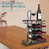 VyGrow Wine Rack, Sturdy Wine Racks Counertop, 3 Tier Wood