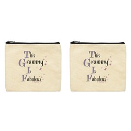 Grammy Gifts for Grandma This Grammy is Fabulous Grammy Gifts from Grandson2-Pack Makeup Bags