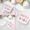 JJUNW 4PCS 2.95" Nail Art Display box Acrylic Press On