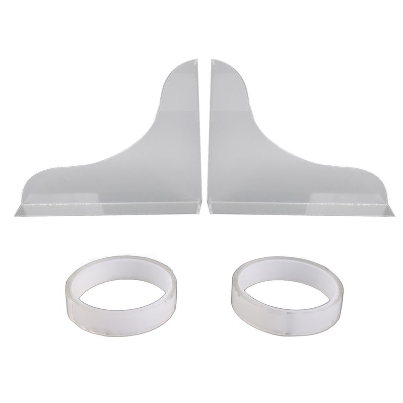 2 Pcs Bathtub Splashing Guard Acrylic Shower Tub Corner Water
