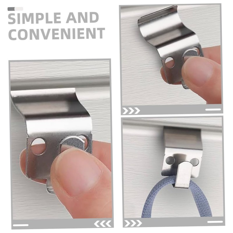ULTECHNOVO 4pcs Heavy-Duty Vinyl Siding Hooks Stainless Steel Hangers for