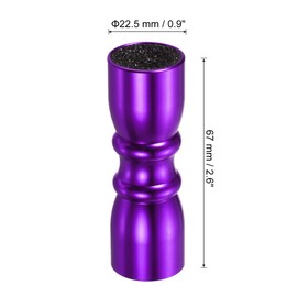 PATIKIL 3-in-1 Snooker Pool Cue Tip Tool, Billiard Cue Stick Tip Tool Repair Cue Tip Accessories Scuffer/Shaper/Aerator, Purple