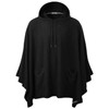 Ohoo Men's Hooded Poncho Cape Cloak Fashion Hoodie Pullover with
