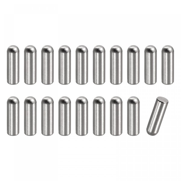 uxcell Dowel Pins Round Head Dowel Pins 5x15mm Silver Tone
