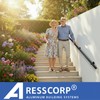4FT Aluminum Handrail Kit for Indoor/Outdoor Stairs – (2–18 FT