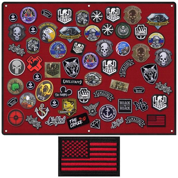 bvya Tactical Board Patch Organizer Holder Display with Loop Surface,