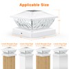 ENSLI 12 Pack Solar Post Cap Lights, 2 Mode Bright