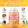 Calcium Citrate Gummies 1200 mg with Vitamin D3, K2, Magnesium,