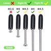 20pcs Rubber End Caps 4mm Inner Diameter Screw Protector Vinyl