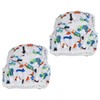 2PCS Baby Swim Diapers Soft Breathable Waterproof Adjustable Leakproof Swim