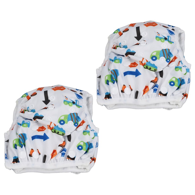 2PCS Baby Swim Diapers Soft Breathable Waterproof Adjustable Leakproof Swim