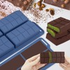 ZONBBEE Deep Dubai Chocolate Bar Pistachio Making Mold Silicone Large,Thick