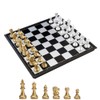 KOKOSUN Magnetic Chess Set with Folding Chess Board Gold and