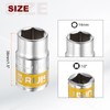 sourcing map 2pcs 1/2" Drive 6 Points Socket 14mm Metric