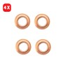 4 PCS Fuel Injector Nozzle Copper Washer Seal Gasket For