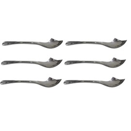 Dynore Set of 6 Classic Side Cut Dessert Spoons