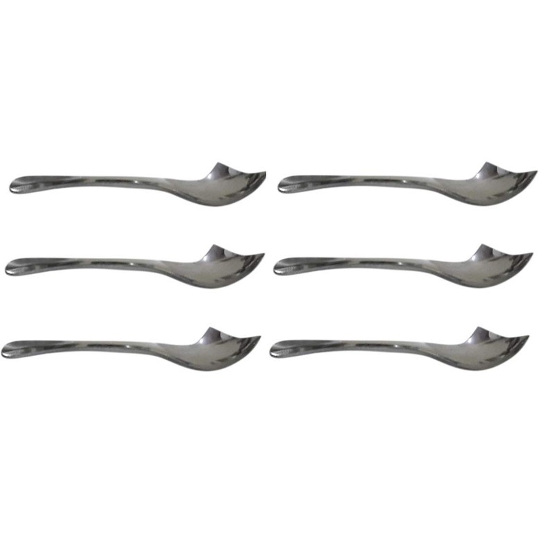 Dynore Set of 6 Classic Side Cut Dessert Spoons