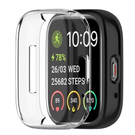 [2 Pack] Screen Protector Compatible with ID208 Plus (Quican/Tensky/ENOMIR/Veryfit/Fitpolo) Case, Soft TPU All-Around Protective Screen Full Cover Bumper Compatible for RUIMEN D1 Smart Watch