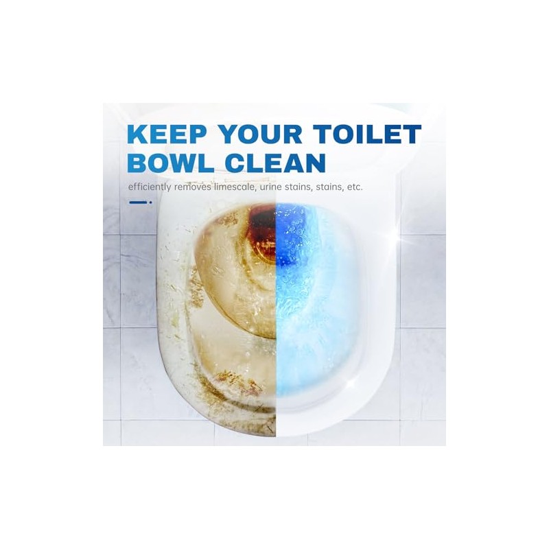 Vacplus Automatic Toilet Bowl Cleaner - 6 Pack, Long-Lasting &