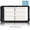 AT-A-GLANCE Genuine Leather Undated Starter Set, Folio Size, Black (038-0540-05)