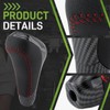 CARBBIA Shift Knob Carbon Fiber Leather Automatic Gear Shift Knob