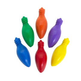 Fun Express Christmas Lightbulb-Shaped Crayons - Basic Supplies - 24 Pieces