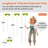 Fieploom Window Screen Cleaning Brush with 62in Extension Pole, Innovative