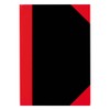 Stylex A5 Sqaured DIN Exercise Book - Black/Red