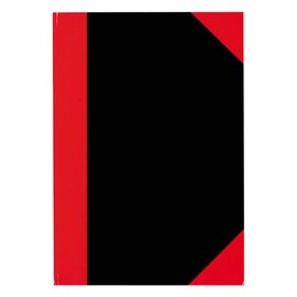 Stylex A5 Sqaured DIN Exercise Book - Black/Red