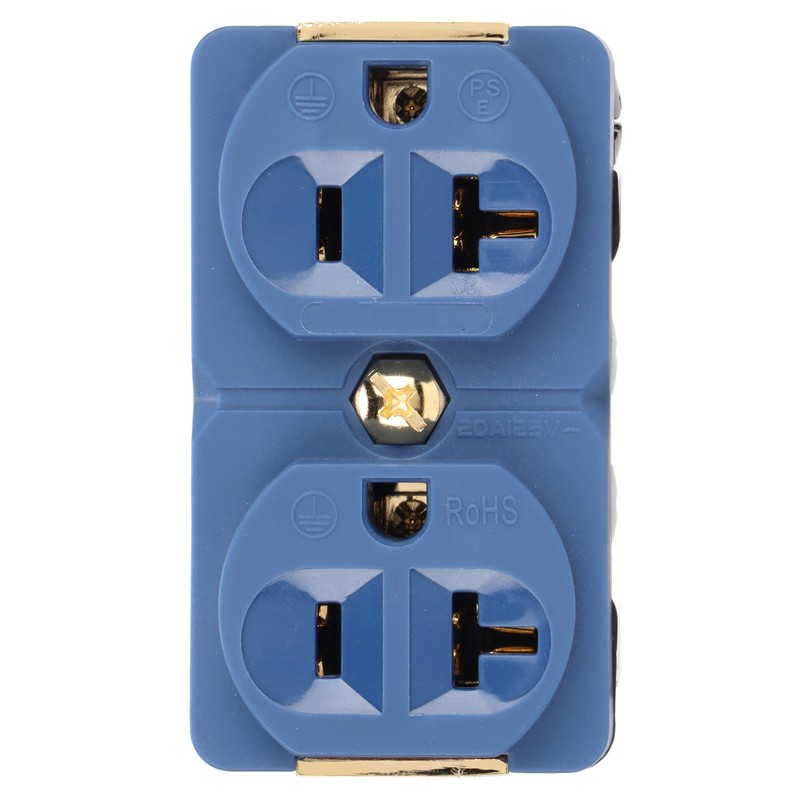 DP‑1G Audiophile Pure Copper Duplex Socket 20A 125V Copper 24k