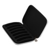 PU Leather Black Harmonica Zippered Carrying Case Storage Bag for