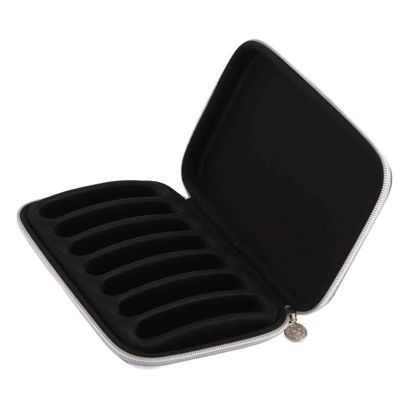PU Leather Black Harmonica Zippered Carrying Case Storage Bag for