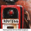 Empire Art Direct "Gas Pump" Mixed Media Hand Painted Iron