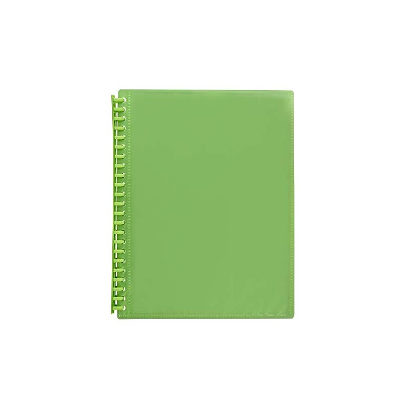 Marbig 2008504 Display Book Refillable A4 Clearview 20 Pockets Lime