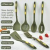 Collfa Heavy Duty Kitchen Silicone Cooking Utensils Set Heat Resistant