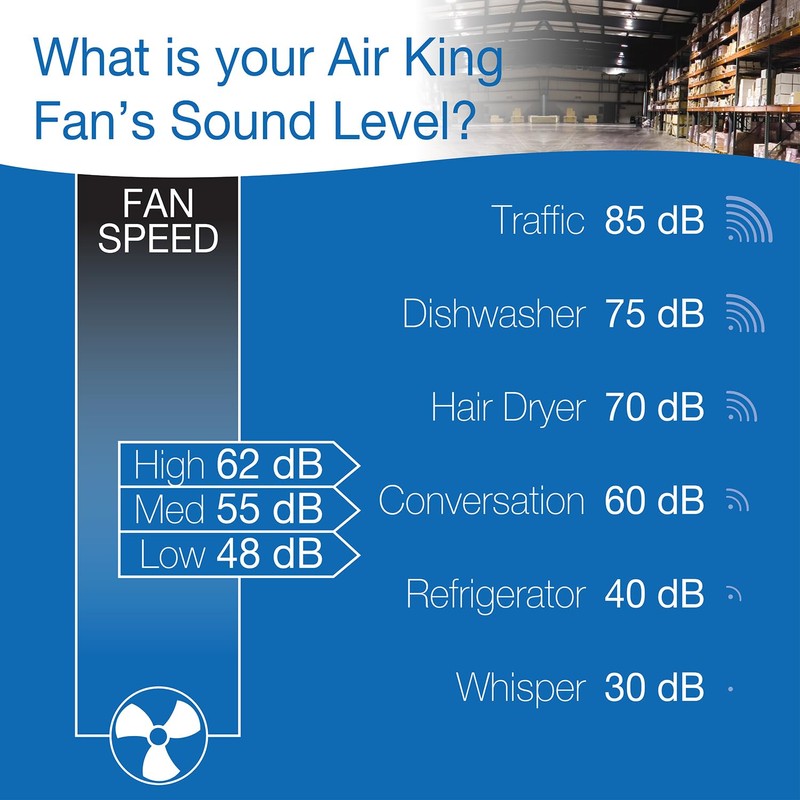 Air King 9020 1/6 HP Industrial Grade Wall Mount Fan,