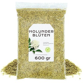 Elderflower Tea 600 g - Elderflower - Dried Elderflower Tea - Elderberry - Elderberry Flowers Ruled - Elderberry Loose (600 g)