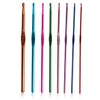 Crochet Hook Set Aluminum Crochet Hooks Ergonomic Knitting Needles Multicolor