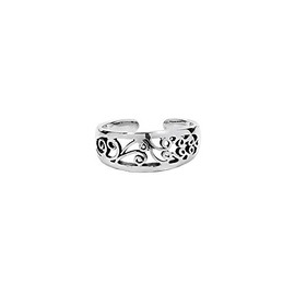 NKlaus Thalia 7202 925 Sterling Silver Celtic Gothic Toe Ring, Silver, No Gemstone