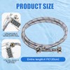 Jmlwlzx Washing Machine Hoses, Universal Premium Stainless Steel 4 Ft